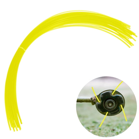 Uxcell 34-Pack Pre-Cut Trimmer Line, 0.11 Inch x 20.4 Inch Square Nylon String, Replacement Line for Trimming Grasses and Weeds [Yellow]