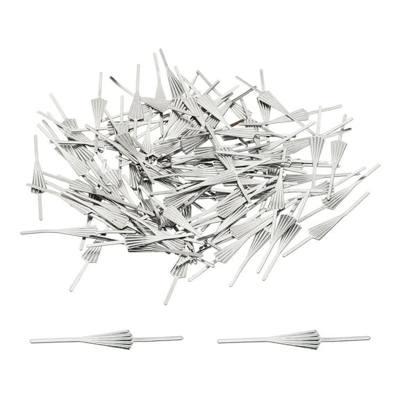 Uxcell 34mm/1.34'' Copper Chandelier Bowtie Clips Chandelier Connector Clips, 100Pcs, Chrome