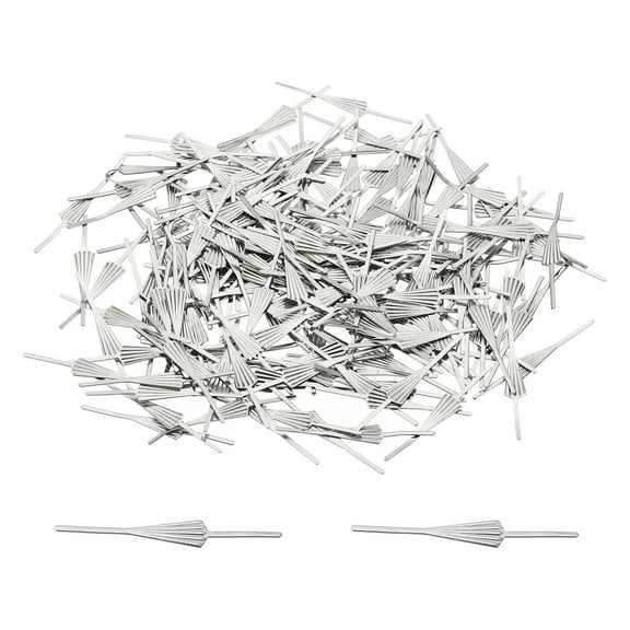Uxcell 34mm/1.34'' Copper Chandelier Bowtie Clips Chandelier Connector Clips, 200Pcs, Silver
