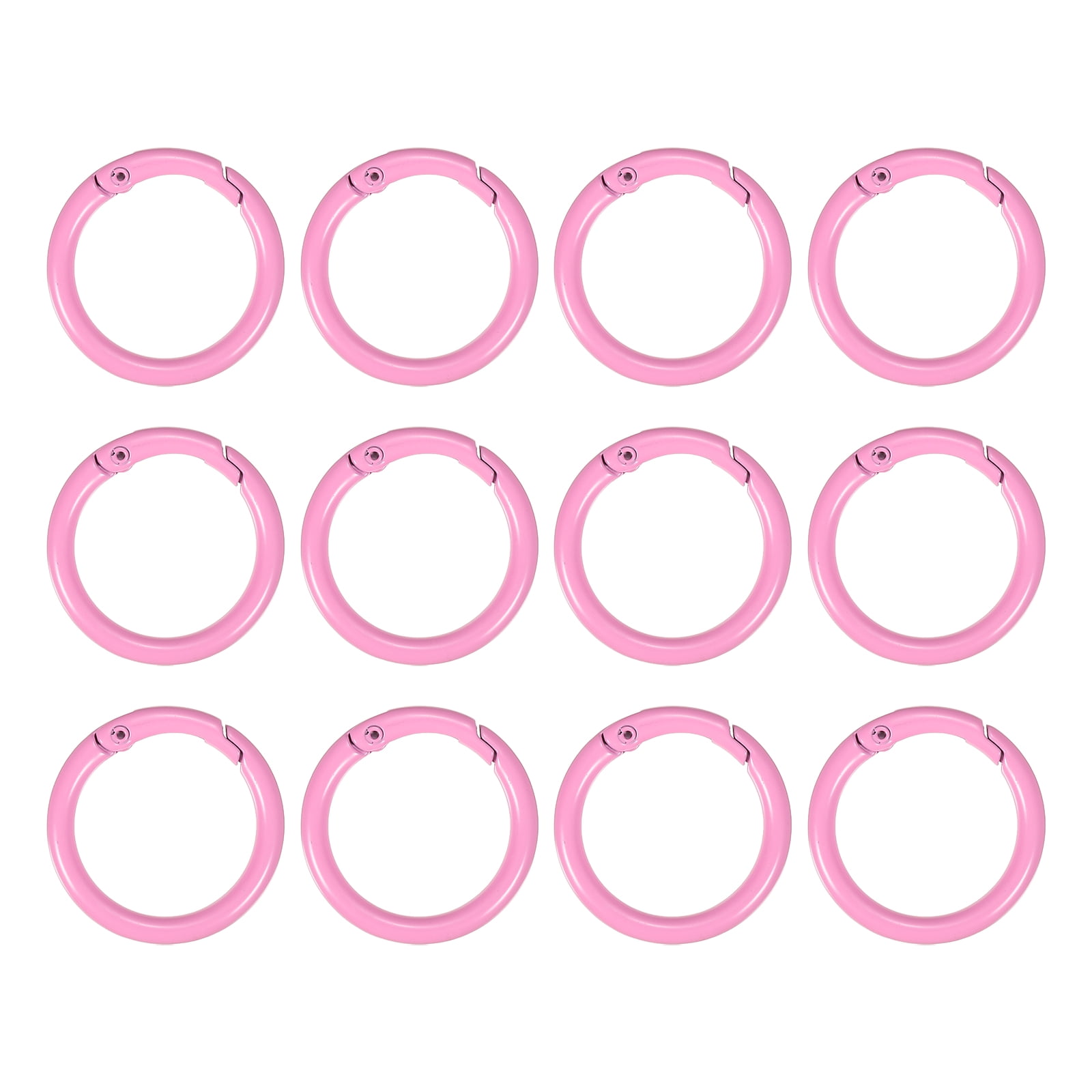 Uxcell 34mm Metal Spring O Rings Zinc Alloy Snap Clip Round