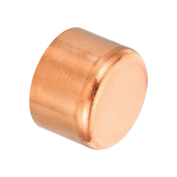 Uxcell 35.1mm(1.38") ID Copper Pipe Fitting End Cap Sweat Plug Solder Connection Plumbing HVAC Air Conditioner