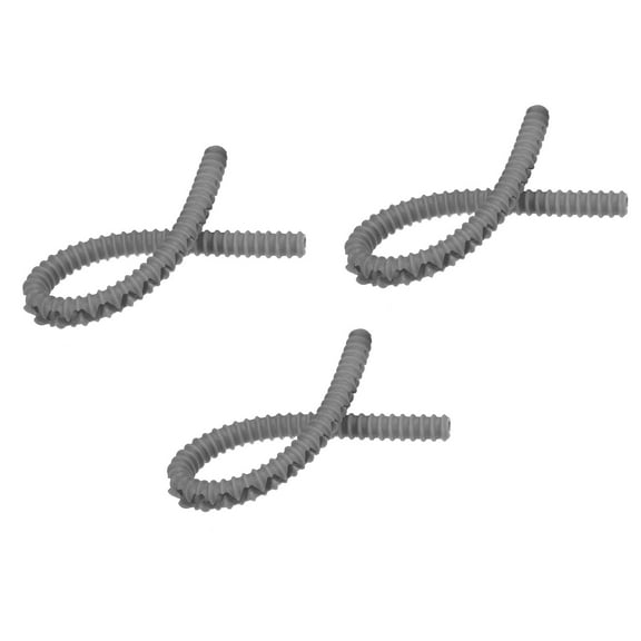 Uxcell 35.5cm Silicone Oven Rack Shields Rack Guard Heat Resistant Edge Liner Cover,  Grey 3Pack