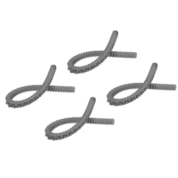 Uxcell 35.5cm Silicone Oven Rack Shields Rack Guard Heat Resistant Edge Liner Cover,  Grey 4Pack