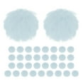 thumbnail image 1 of Uxcell 35-Pack Faux Fur Pom Poms, 1.2 Inch/ 3 cm Soft Fluffy PomPoms Balls Faux Rabbit Fur with Elastic Loop for DIY[Light Blue], 1 of 7