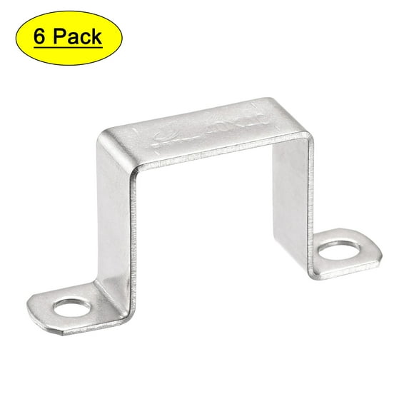 Uxcell 35 x 40mm 304 Stainless Steel U Shaped Connector Bracket 6 Pack