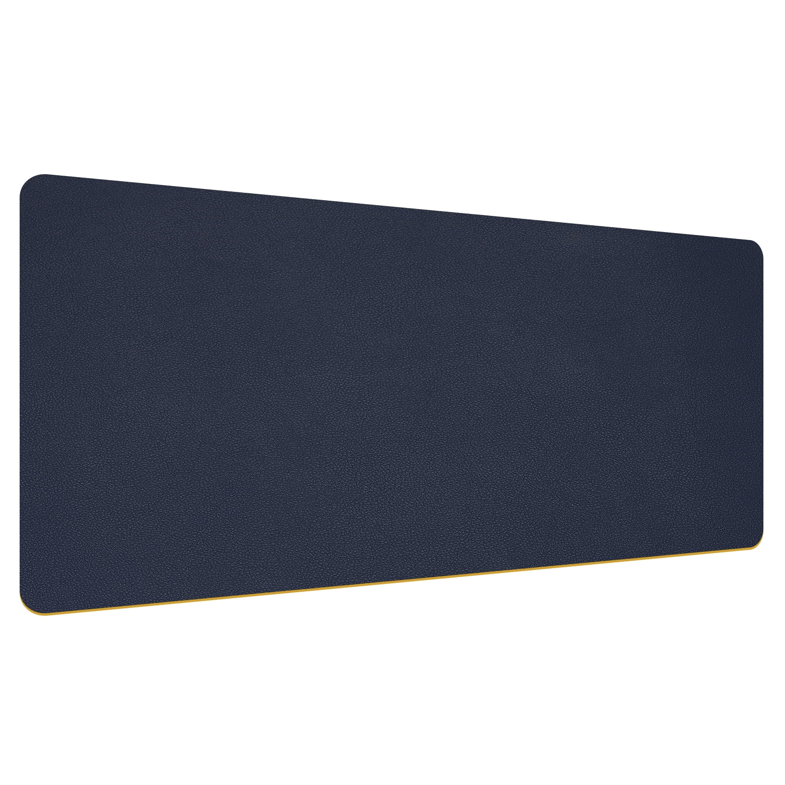 Uxcell 35.43"x17.72" Desk Mat Protector, PU Leather Dual Side Waterproof Mouse Pad Writing Mat for Office Home, Blue, Yellow