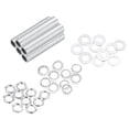 thumbnail image 1 of Uxcell 35Pcs 1.2" Lamp Pipe Kit with Nuts Washers 1/8IP Thread Fasteners Assortment for Chandelier Ceiling Light Repair Assembly DIY Hardware, 1 of 6