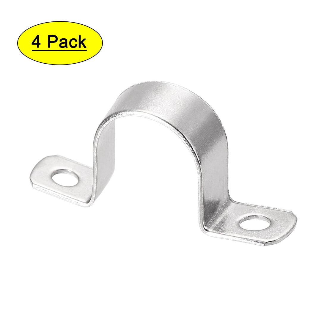 Uxcell 35mm(1.4") 304 Stainless Steel 2 Holes Rigid Pipe Strap Tension ...