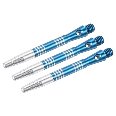 Uxcell 35mm Dart Shafts, 2BA Thread Aluminum Dart Stems - 3 Pack Blue 45mm
