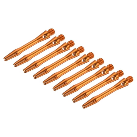 Uxcell 35mm Dart Shafts, Medium 2BA Thread Aluminum Dart Stems - 9 Pack (Orange)