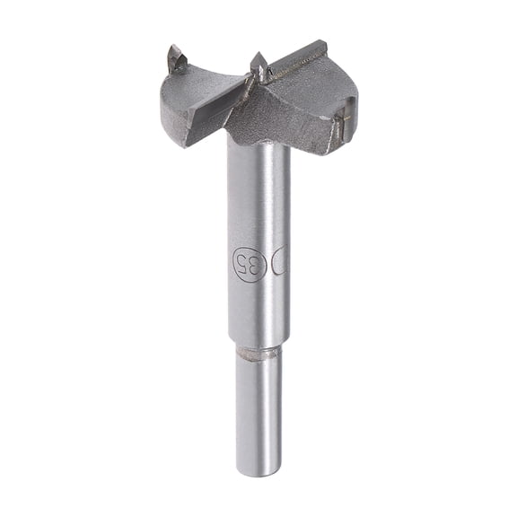Uxcell 35mm Dia Forstner Carbide Tip Round Shank Wood Boring Drill Bit