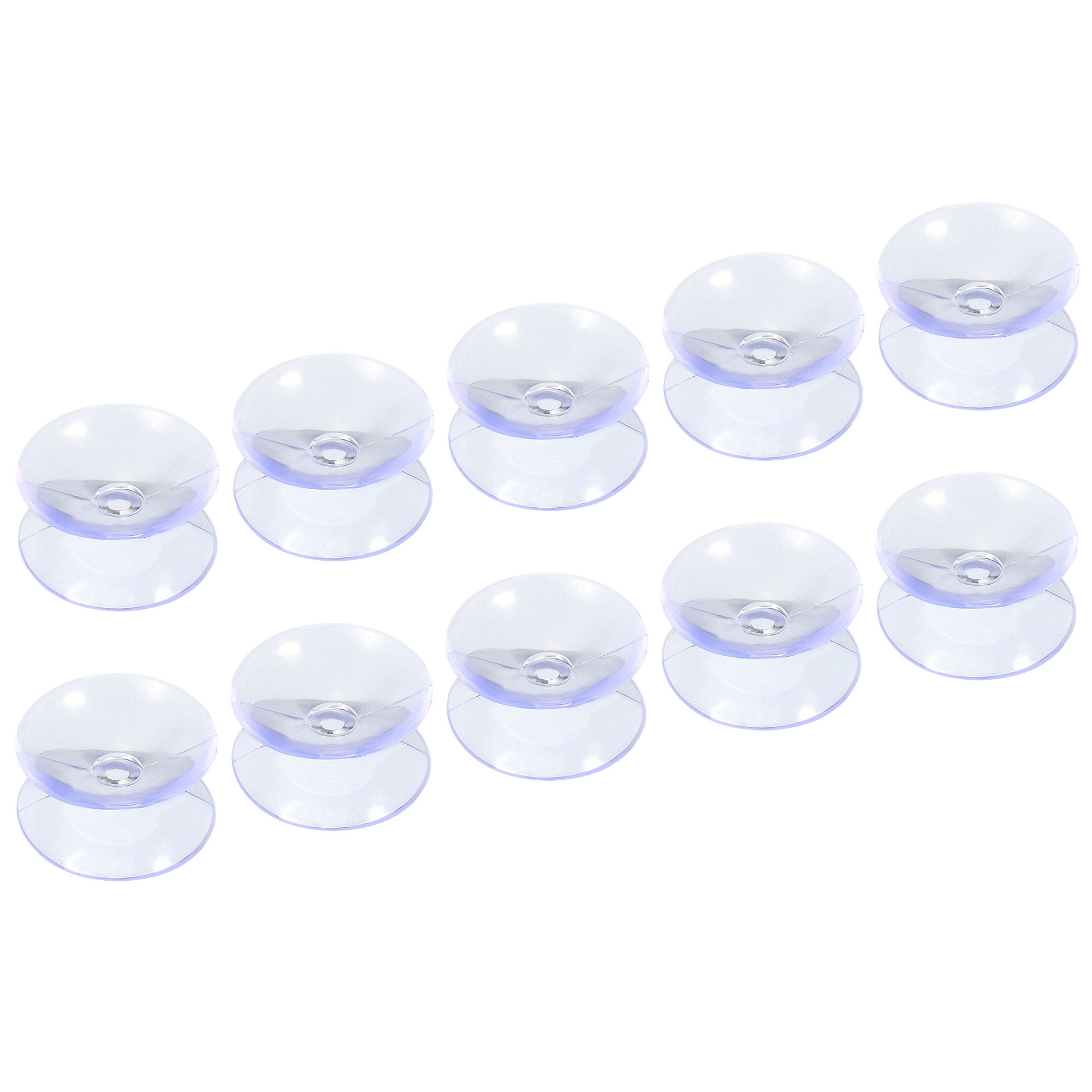 Uxcell 35mm Dia. PVC Double Sided Suction Cup Wall Hanger Glass Table