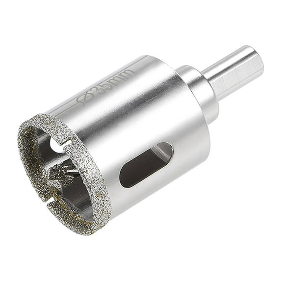 Uxcell 35mm Glass Hole Saw Diamond Core Drill Bit with Center Bit