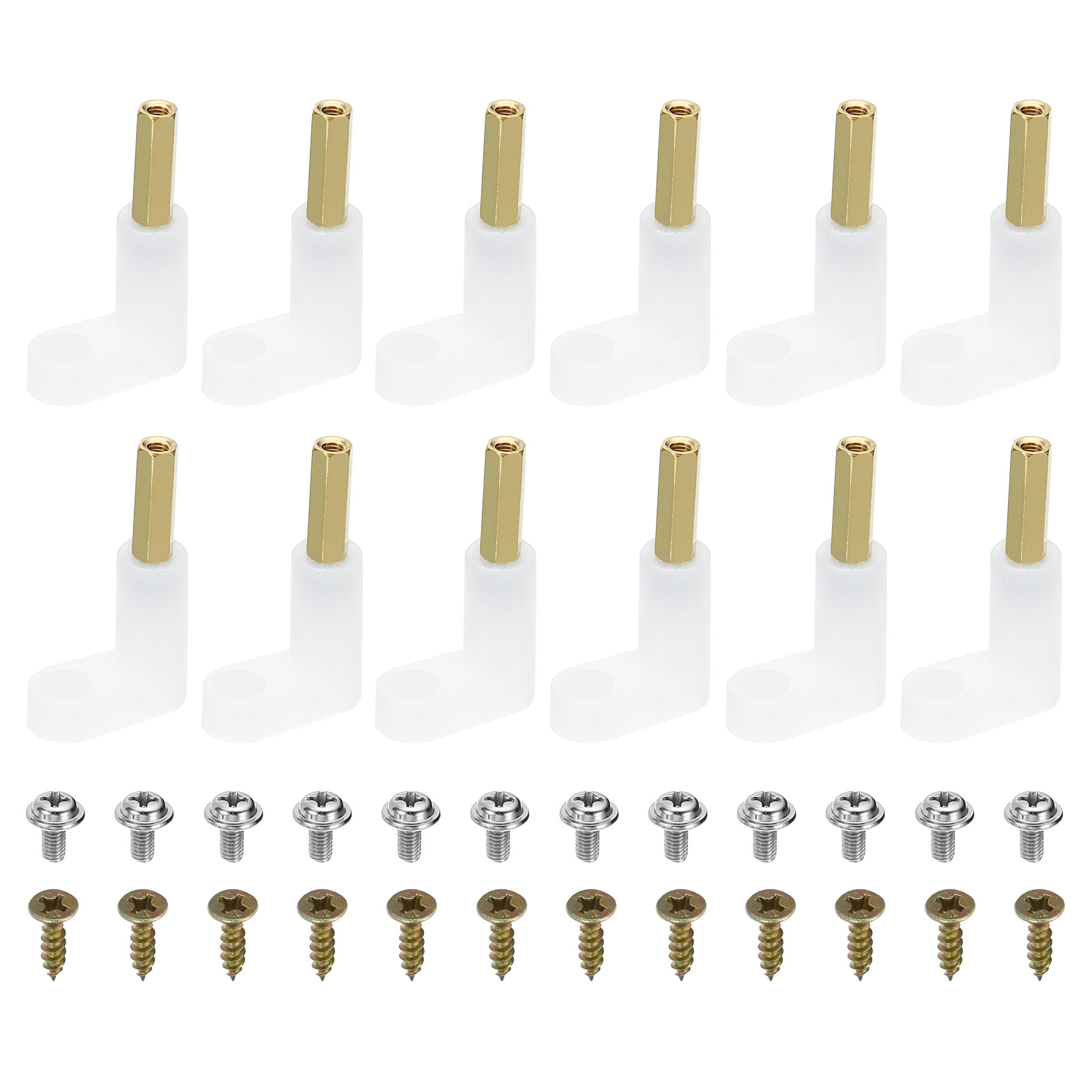 Uxcell 35mm L Type PCB Spacer Kit, 12Pack PCB Insulated Board