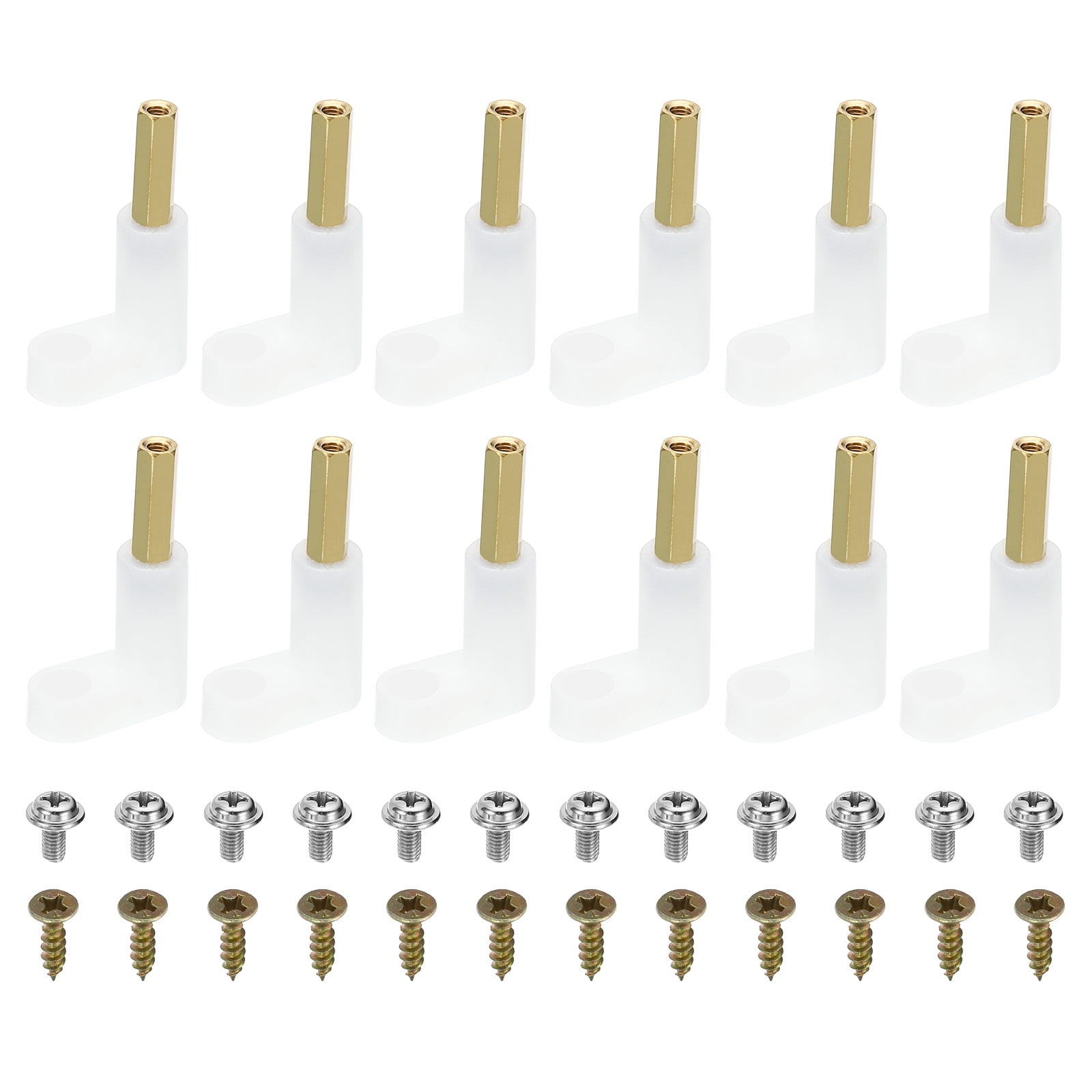 Uxcell 35mm L Type PCB Spacer Kit, 24Pack PCB Insulated Board
