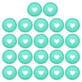 thumbnail image 1 of Uxcell 35mm Plastic Book Binding Discs Discbound Expansion Discs Heart Binder Rings, Green 22 Pack, 1 of 6