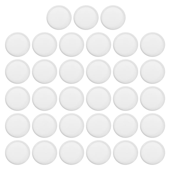 Uxcell 35mm Plastic Book Binding Discs Discbound Expansion Discs Round Binder Rings, White 33 Pack