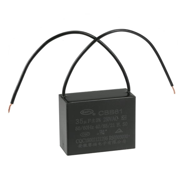 Uxcell 35uF 250V AC 2 Wires CBB61 Ceiling Fan Capacitor 1 Pack