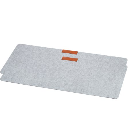 Uxcell 35x13" Desk Mat Protector, 2 Pack Dual Side Soft Smooth Mouse Pad Writing Mat, Gray