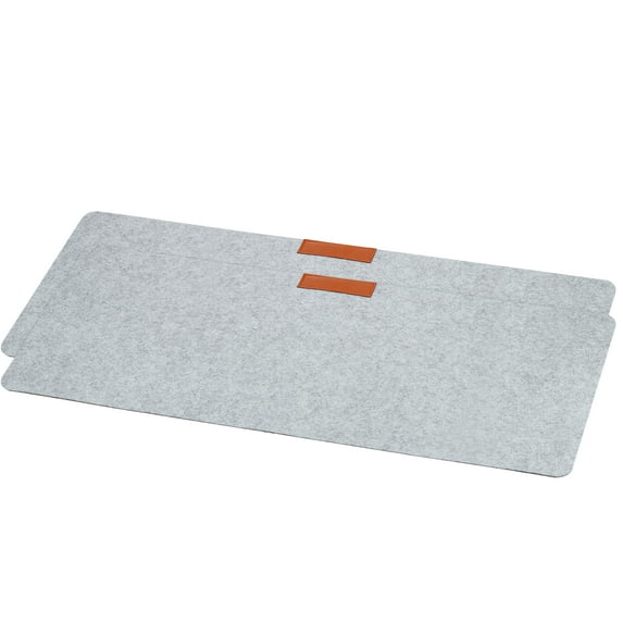Uxcell 35x13" Desk Mat Protector, 2 Pack Dual Side Soft Smooth Mouse Pad Writing Mat, Gray