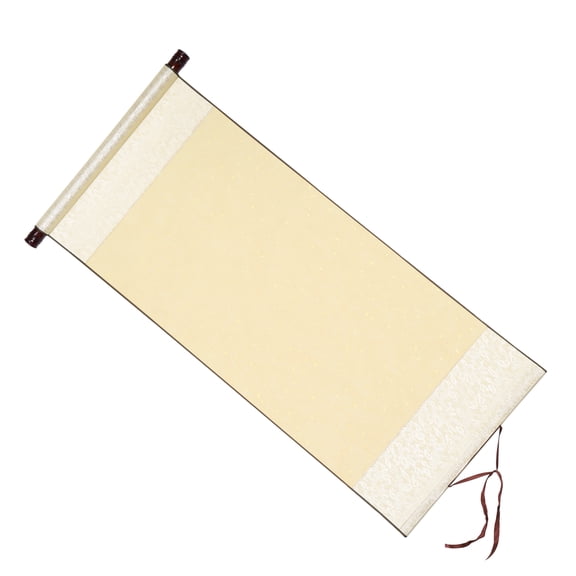 Uxcell 35x16 Inch Xuan Paper Scroll, Half Raw Ripe Blank Xuan Paper, Beige