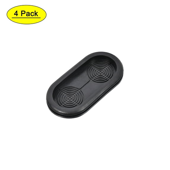 Uxcell 35x75mm Wire Protector Oil Resistant Oval Rubber Grommets 4Pack