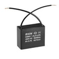 thumbnail image 1 of Uxcell 36.5x16x29.5mm 1.8uF 450V AC 2 Wires CBB61 Ceiling Fan Capacitor, 1 of 5