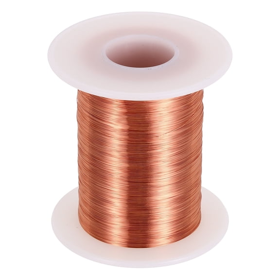 Uxcell 36 AWG Magnet Wire, 36 Gauge Enameled Copper Wire, 6 oz Magnetic Coil Wire for Transformer, Motor, Electric, 155C(311F)