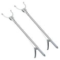 thumbnail image 1 of Uxcell 2 Pcs Stainless Steel Grabber Tool Extender Claw Garbage Picker Stainless Steel Gray 36", 1 of 4