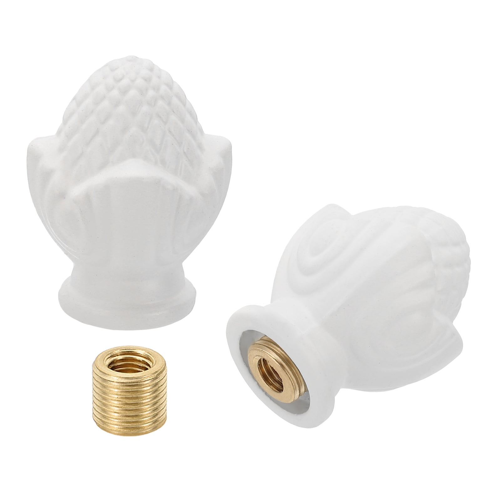 Uxcell 36 X 28mm Lamp Finials Caps Knob, 1 Set Solid Lamp Shade Top Decoration Screw Cap Nuts With Brass Adapter For Lamps Uxcell 36 X 28mm Lamp Finials Caps Knob, 1 Set Solid Lamp Shade Top Decoration Screw Cap Nuts With Brass Adapter For Lamps