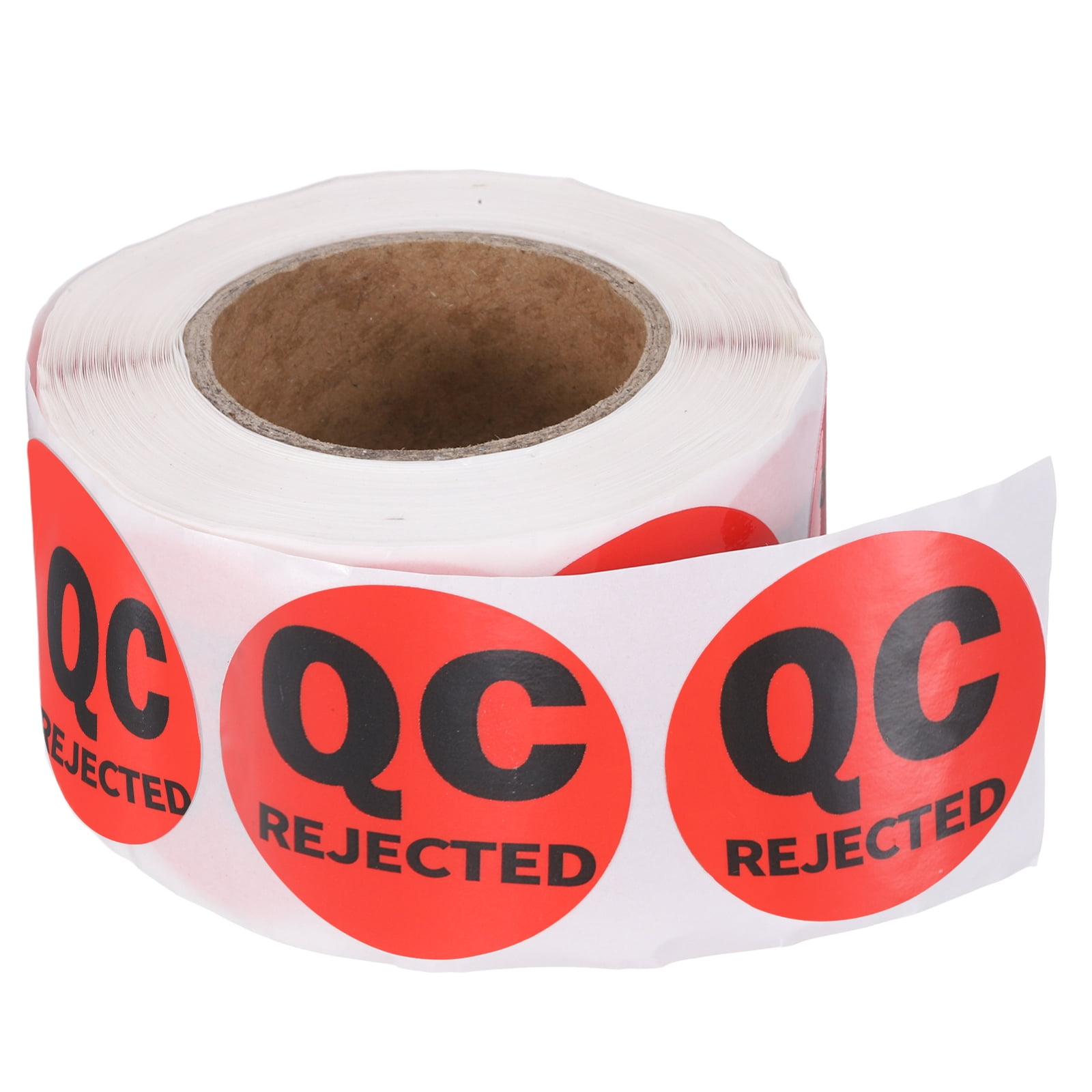 Uxcell 360 Pcs 1 Roll Adhesive QC REJECTED Label Stickers, 1.5 Inch ...