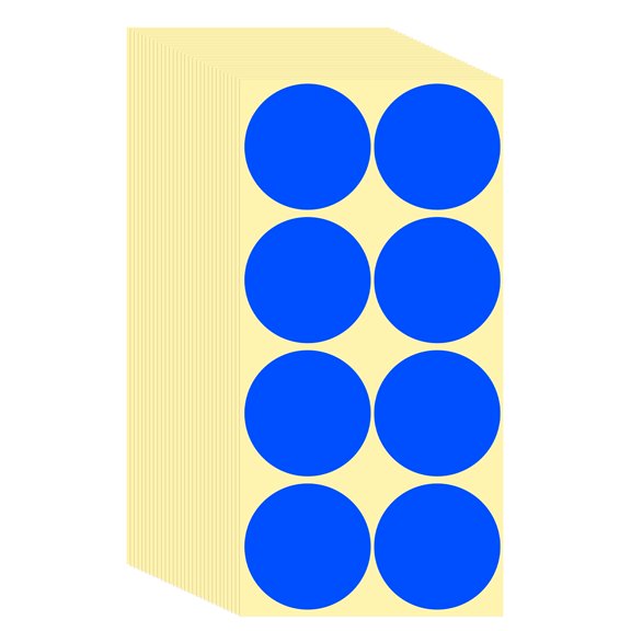 Uxcell 360 Pcs Colored Dot Stickers Labels, 2 Inch Circle Price Stickers Self Adhesive Circle Tags Coding Labels for Office Business Yard Sale Garage Sale Home Decor, Blue