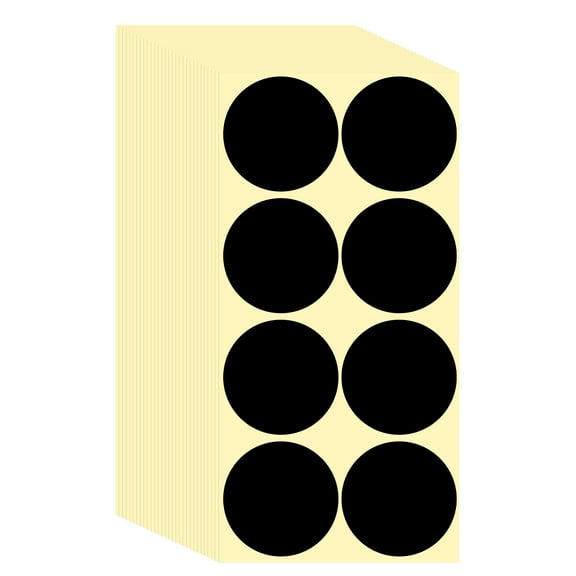 Uxcell 360 Pcs Colored Dot Stickers Labels, 2 Inch Circle Price Stickers Self Adhesive Circle Tags Coding Labels for Office Business Yard Sale Garage Sale Home Decor, Black