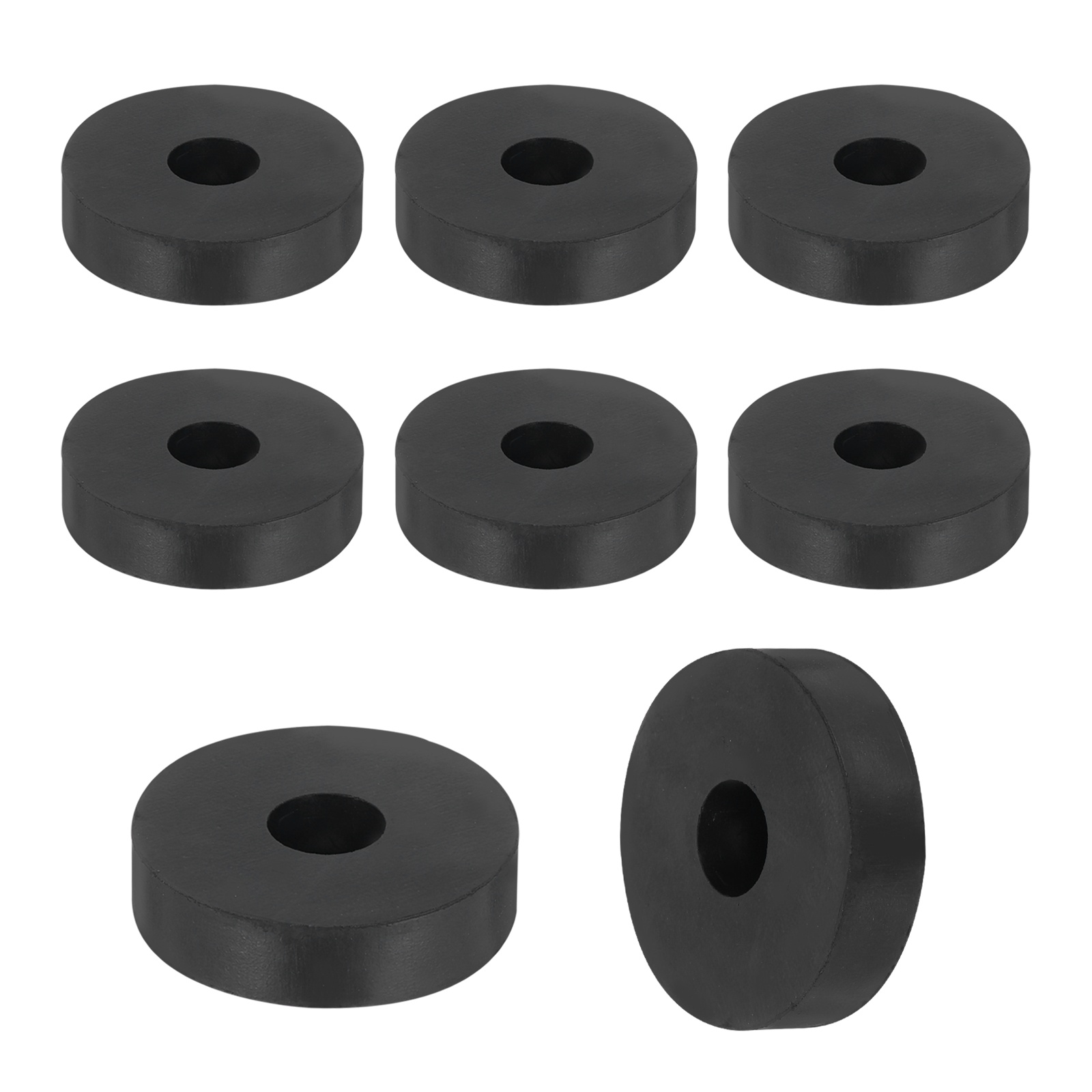 Uxcell 36Pack Thick Rubber Spacer, 1-9/16 Inch OD x 15/32 Inch ID x 3/8 Inch Thickness