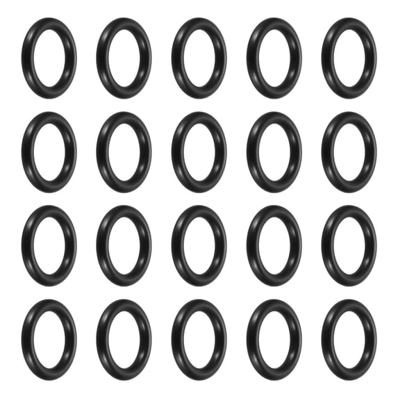 Uxcell 36Pcs AS-208 Nitrile Rubber O-Rings, 5/8" ID, 7/8" OD, 1/8" Width Round Seal Rings Gasket for Lighter Repair Flashlight Lens Faucet Seal Repair Air Gas Machine Plumbing Compressor