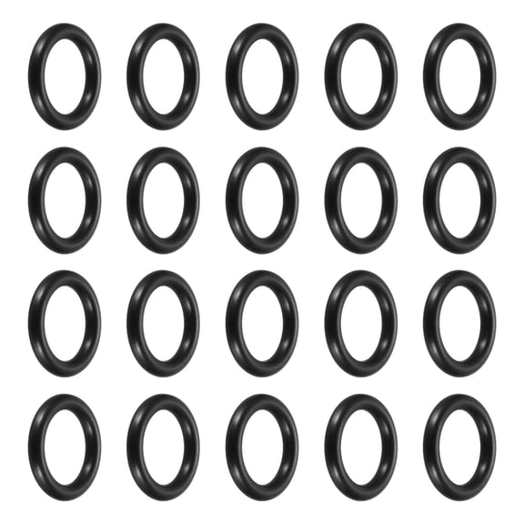 Uxcell 36Pcs A-208 Nitrile Rubber O-Rings, 5/8" ID 7/8" OD 1/8" Width Round Seal Rings Gasket for Lighter Repair Flashlight Lens Faucet Seal Repair Air Gas Machine Plumbing Compressor