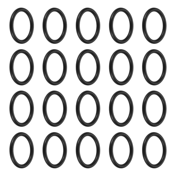Uxcell 36Pcs A-214 Nitrile Rubber O-Rings, 1" ID 1-1/4" OD 1/8" Width Round Seal Rings Gasket for Lighter Repair Flashlight Lens Faucet Seal Repair Air Gas Machine Plumbing Compressor