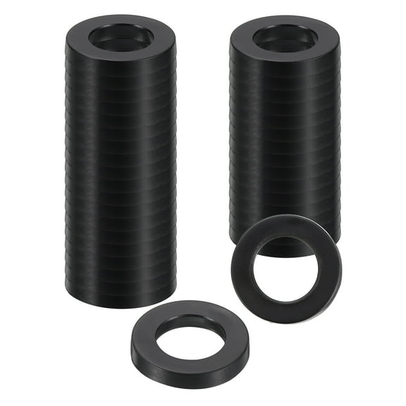Uxcell 36Pcs Rubber Washers, 5/8 OD x 3/8 ID x 0.1" Thickness Flat Washers