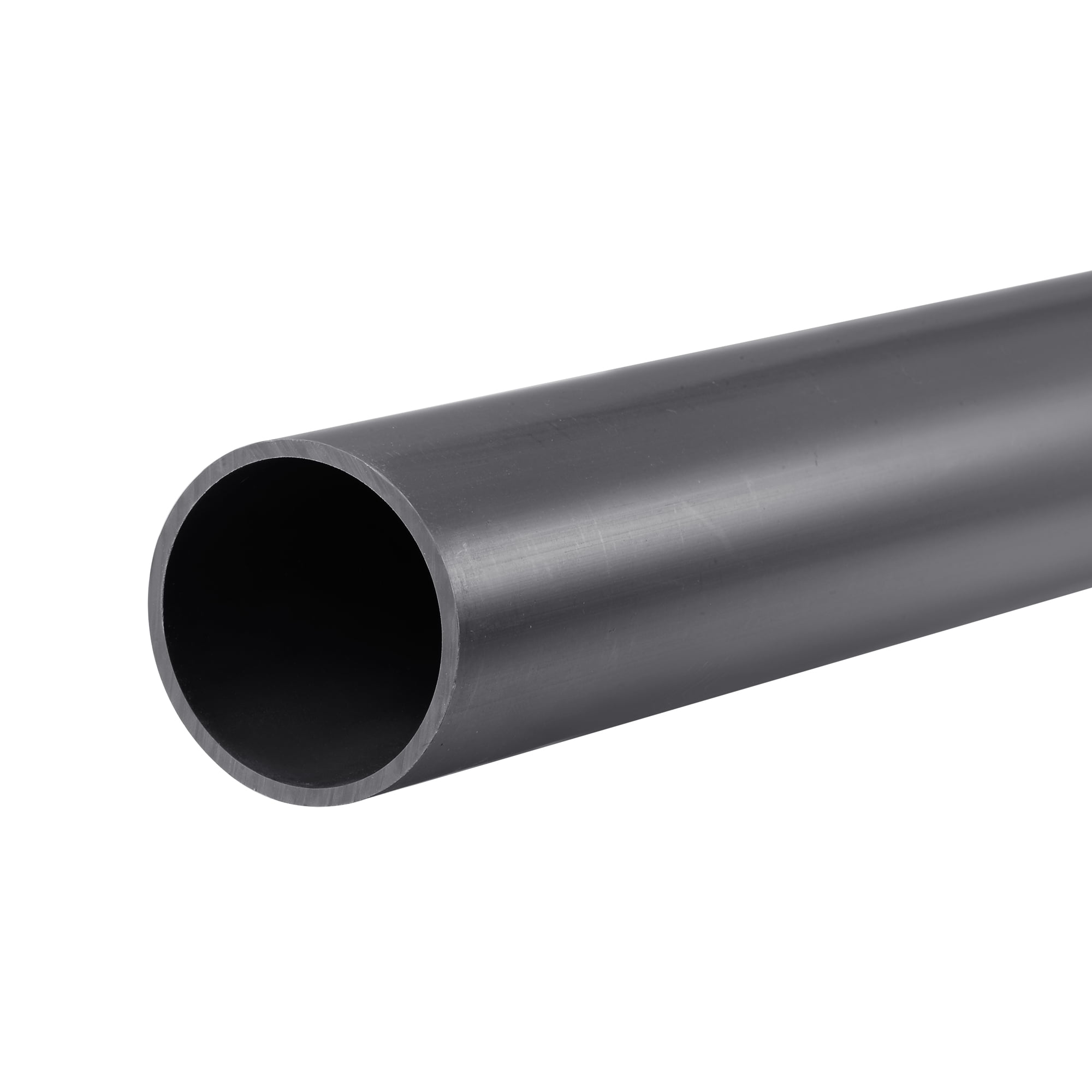 Uxcell 36mm ID 40mm OD 0.35m Dark Grey PVC Rigid Round Pipe High Impact 