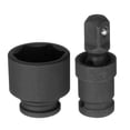 thumbnail image 1 of Uxcell 36mm Impact Shallow Socket 1/2" Drive Chromium Molybdenum Steel with Universal Joint, 1 of 6