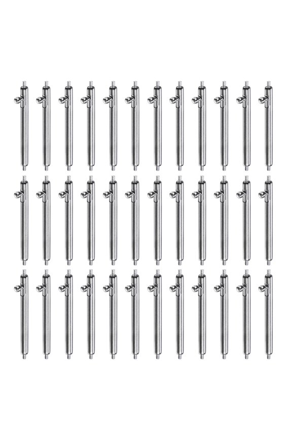 36pcs Quick Release Spring Bar 18mm Width 1.8mm Diameter Stainless Steel Watch Pins