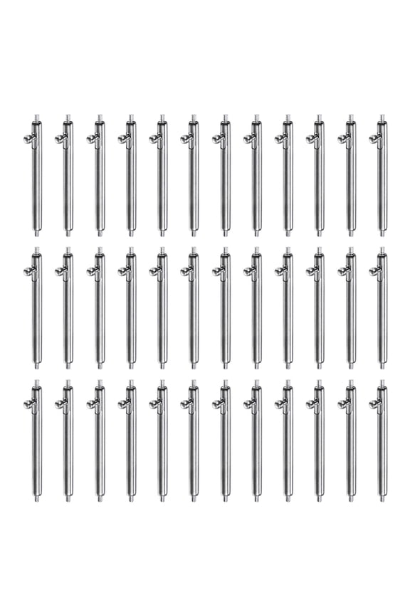 36pcs Quick Release Spring Bar 19mm Width 1.8mm Diameter Stainless Steel Watch Pins