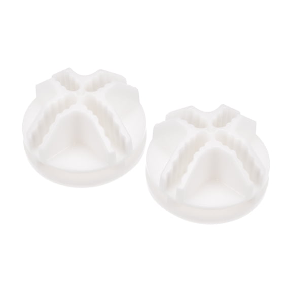 Uxcell 36x23mm Plastic Wire Cube Connectors, Round Grid Buckle Clip, White, 24Pack