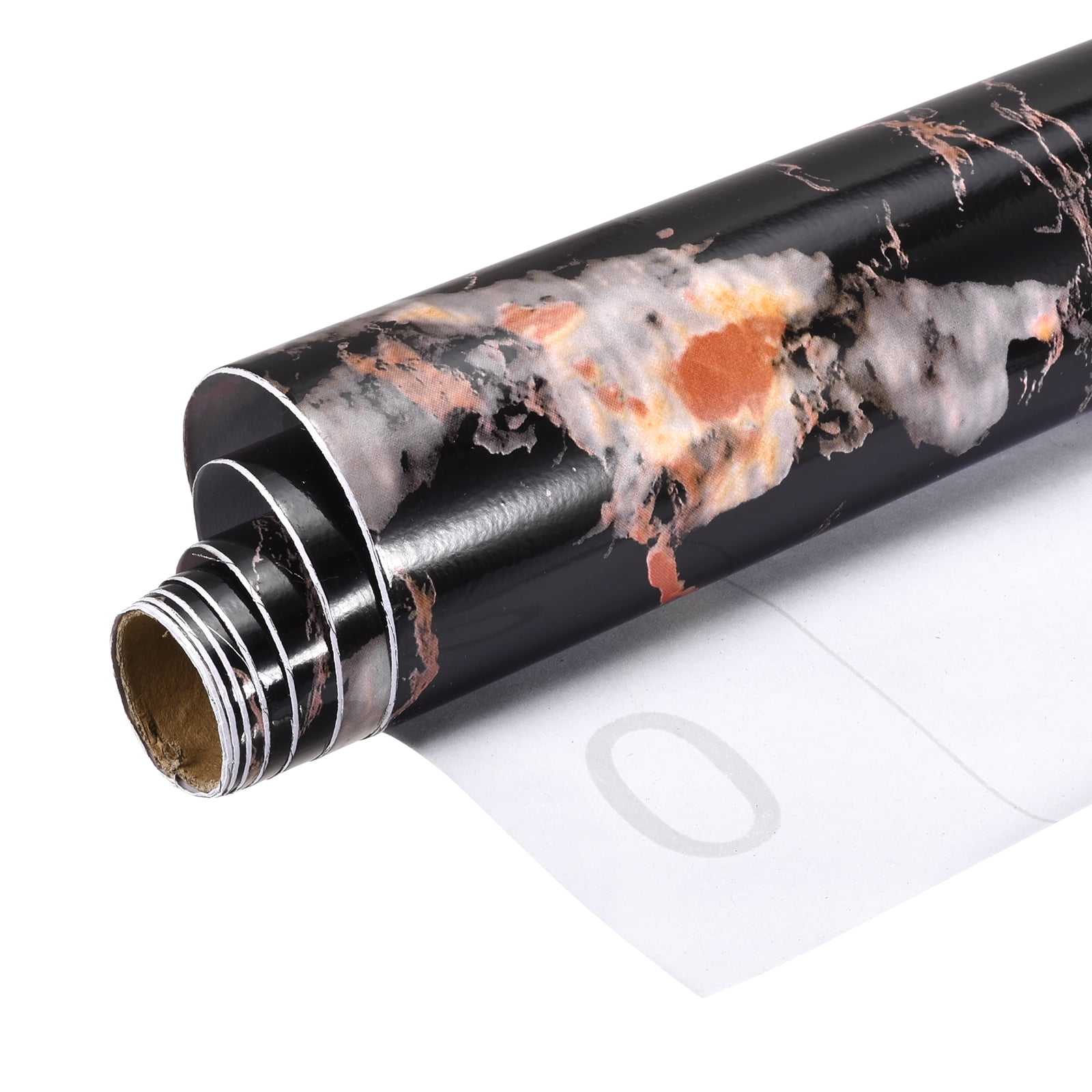 Uxcell 37.4"x23.7" Marble Contact Paper, PVC Sticky wall paper Black