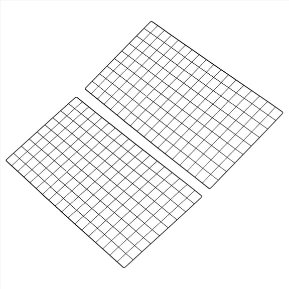 Uxcell 37"x18" Wire Grid Panel, 2 Pcs WWall Grid Decorative Board Photo Display for Home Office Wedding, Black