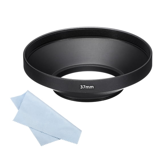 Uxcell 37mm Lens Hood, Wide Angle Matte Surface Anti-reflective Inside Hood, Black