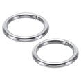 thumbnail image 1 of Uxcell 37mm Metal O Rings, 2 Pack 304 Stainless Steel Round Rings for Hardware Bags, 1 of 6