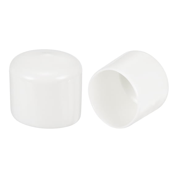 Uxcell 37mm Rubber End Caps Round Vinyl Plug Insert Rubber Flexible Vacuum Caps 4Pcs