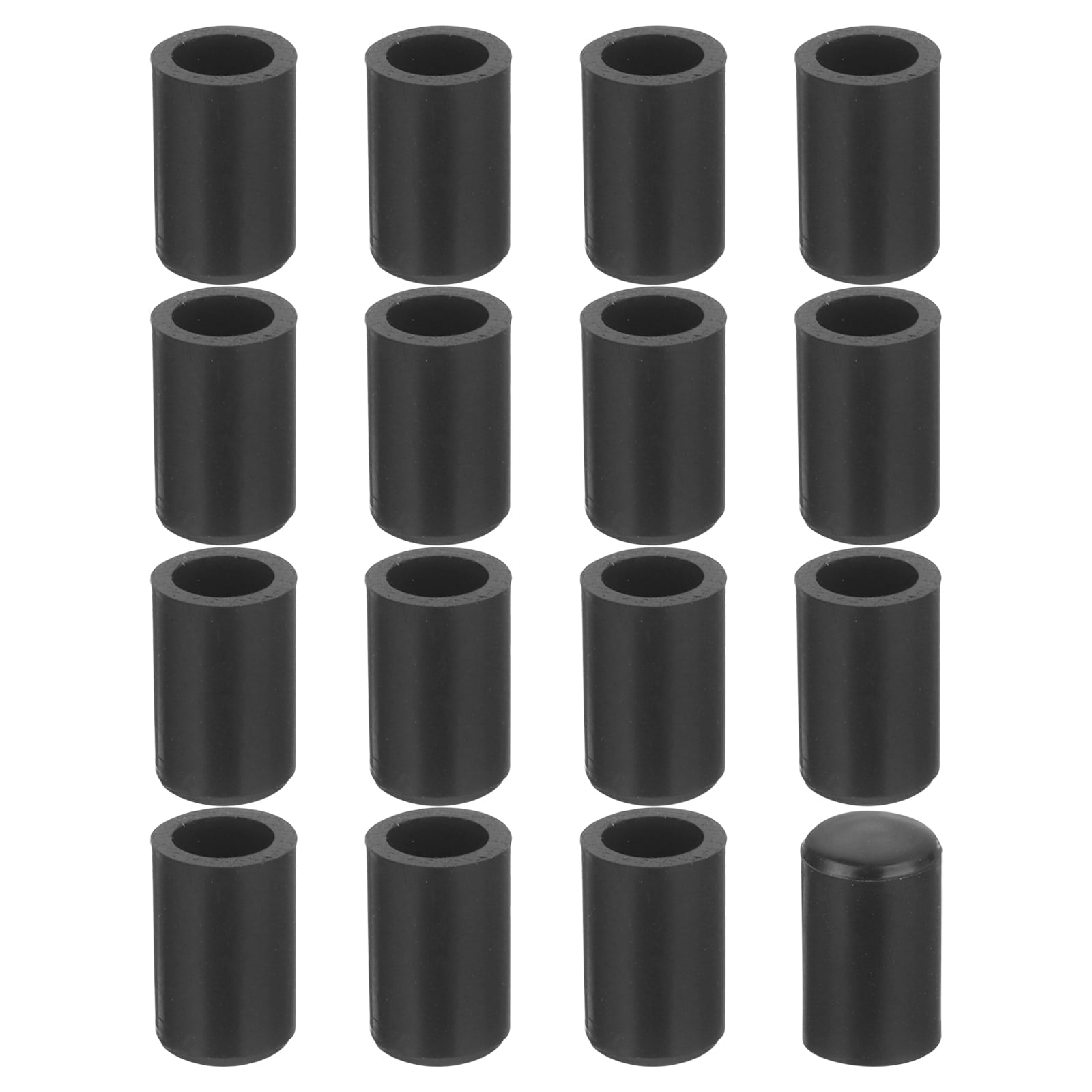 Uxcell 28Pcs Chair Leg Caps – 32mm (1-1/4 Inch) PVC Non-Slip Tips, Black