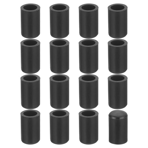 Uxcell 38Pack Chair Leg Caps, 6mm (1/4 Inch) Non-Marking Chair Leg Tips Non-Slip Chair Leg Floor Protectors, Black